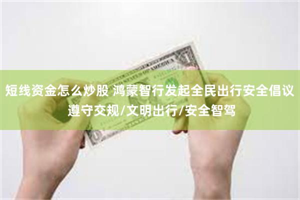 短线资金怎么炒股 鸿蒙智行发起全民出行安全倡议 遵守交规/文明出行/安全智驾